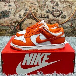 Brand New Nike Dunk Low "Syracuse" Orange & White Sneakers